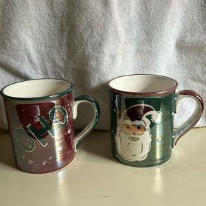 Set of Two Christmas mugs